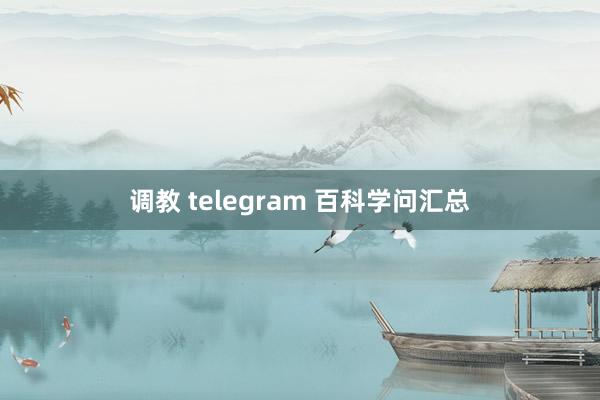 调教 telegram 百科学问汇总