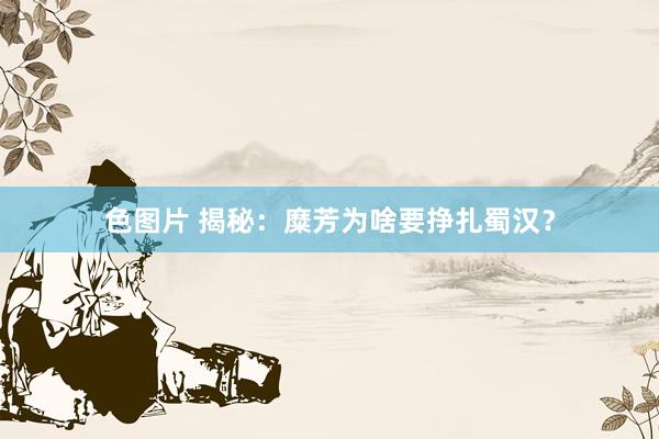 色图片 揭秘：糜芳为啥要挣扎蜀汉？