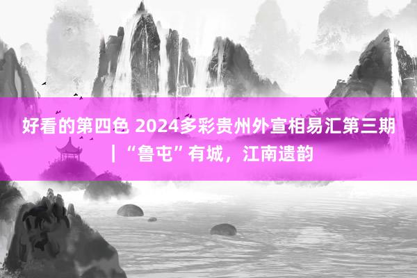 好看的第四色 2024多彩贵州外宣相易汇第三期｜“鲁屯”有城，江南遗韵