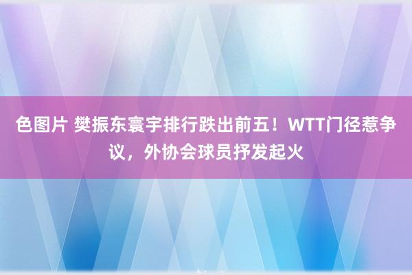 色图片 樊振东寰宇排行跌出前五！WTT门径惹争议，外协会球员抒发起火