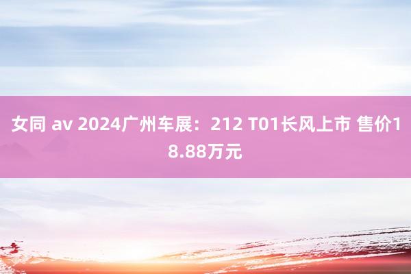 女同 av 2024广州车展：212 T01长风上市 售价18.88万元