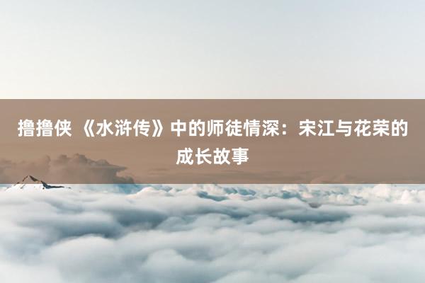 撸撸侠 《水浒传》中的师徒情深：宋江与花荣的成长故事