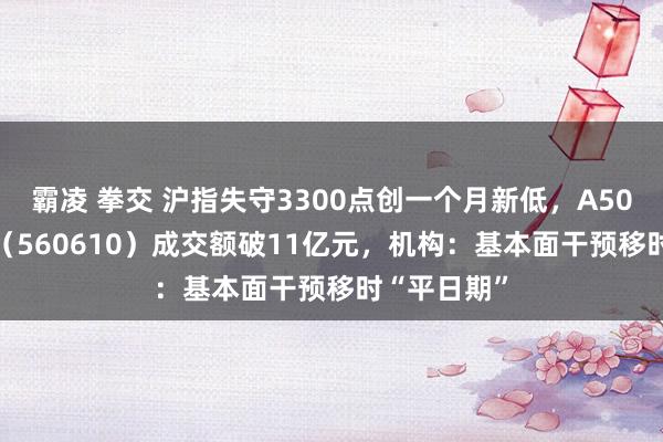 霸凌 拳交 沪指失守3300点创一个月新低，A500指数ETF（560610）成交额破11亿元，机构：基本面干预移时“平日期”