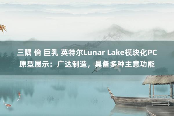 三隅 倫 巨乳 英特尔Lunar Lake模块化PC原型展示：广达制造，具备多种主意功能